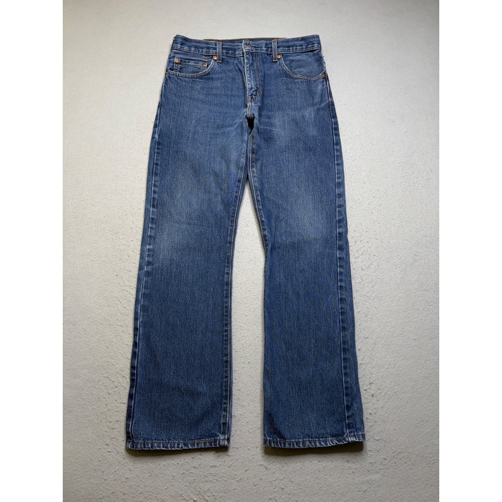 Levi's 517 Jeans Mens 34x32 Blue Bootcut Mid Wash Y2K Denim Cowboy Workwear